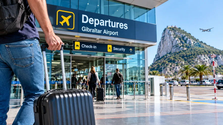 Abflug am Flughafen Gibraltar: Absetzen, Einchecken und Sicherheit