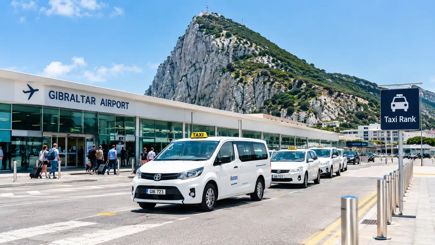 Guía de taxis del aeropuerto de Gibraltar: tarifas, paradas y consejos
